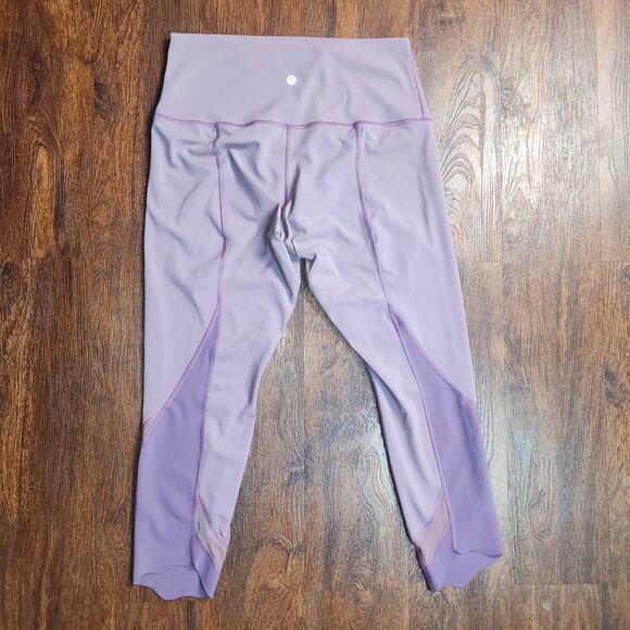 Lululemon Wunder Under Crop II *Roll Down Scallop Full-On Luxtreme 24" - Picture 7 of 10